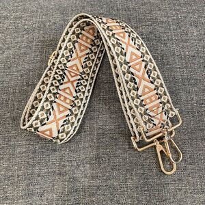 Ah-dorned Tan and Green Strap